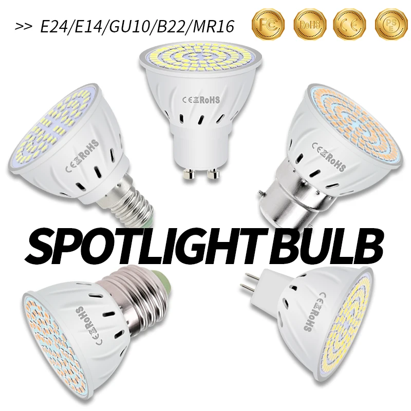 

GU10 LED Light Bulb E27 Corn Lamp MR16 Spotlight E14 Candle Bulb 220V Lampada LED 2835 Bombillas 3W 5W 7W For Home 240V Ampoule
