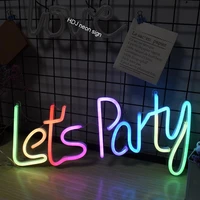 neon signs customize light for room lets party multi color neon sign home decoration wall hangings led lights art letter decor