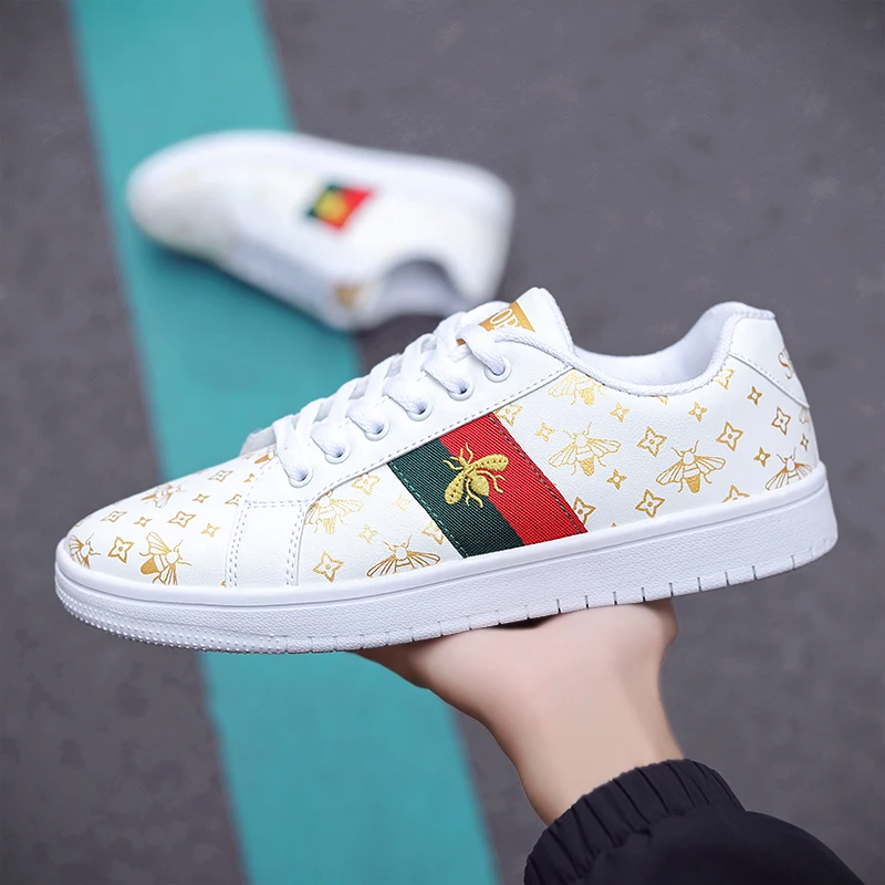 

Luxury Shoes Men Drand Designer Casual Vulcanized Shoes Man Sneakers Lover Platform Flats Walking Shoes Sports Shoes 2021 Spring