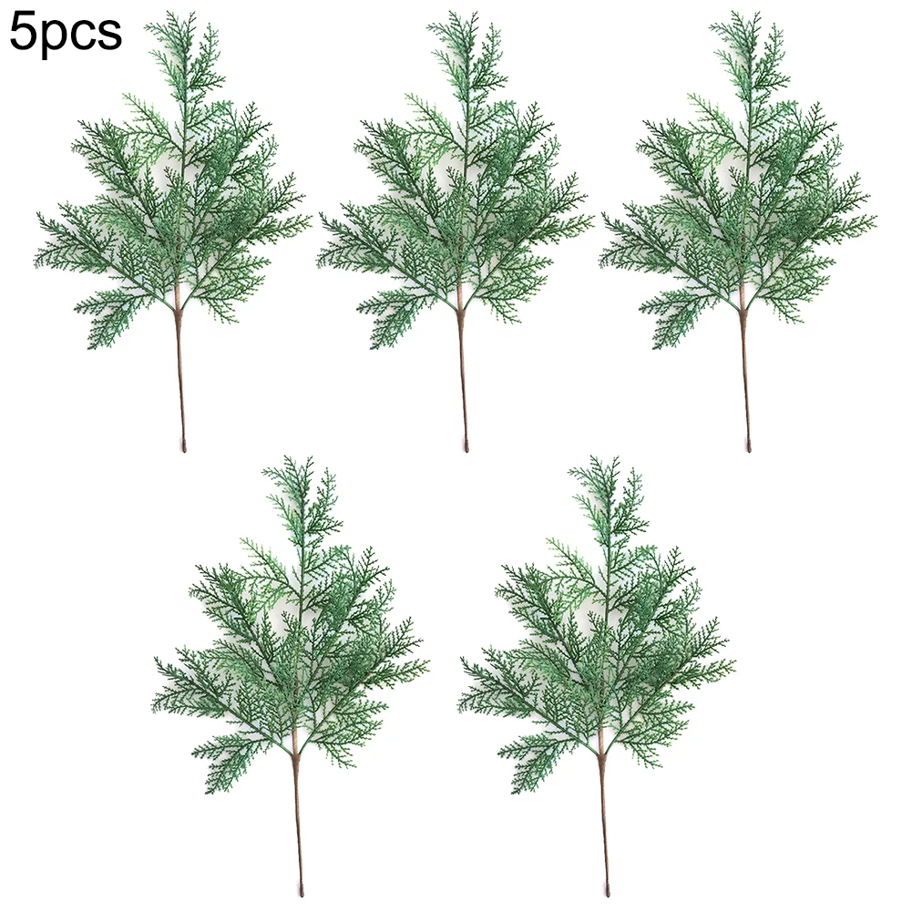 Искусственный ципресс листья Моделирование Цветок Рождество Украшение