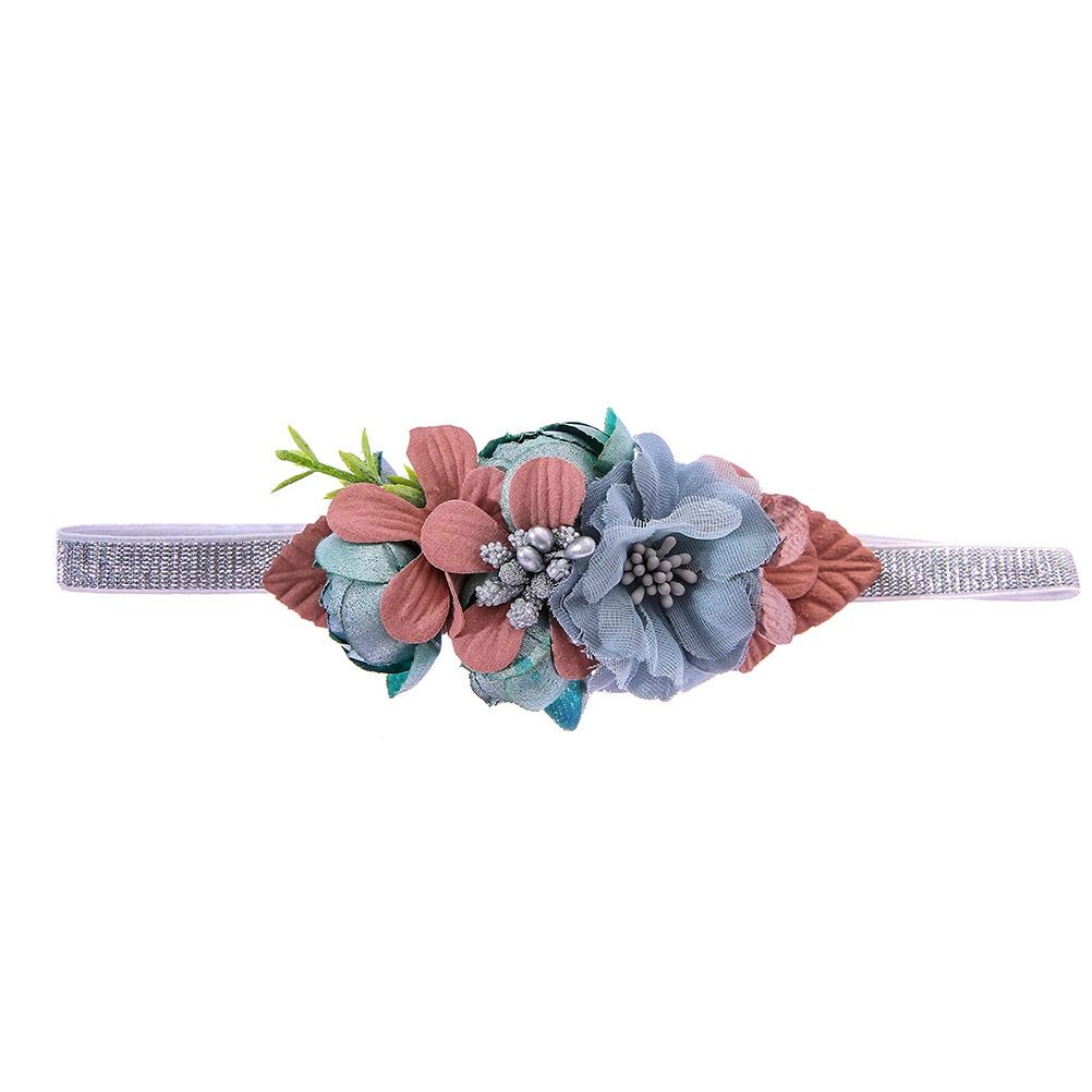 Детский ободок для волос M MISM 2020 аксессуары с цветком венки золотого цвета