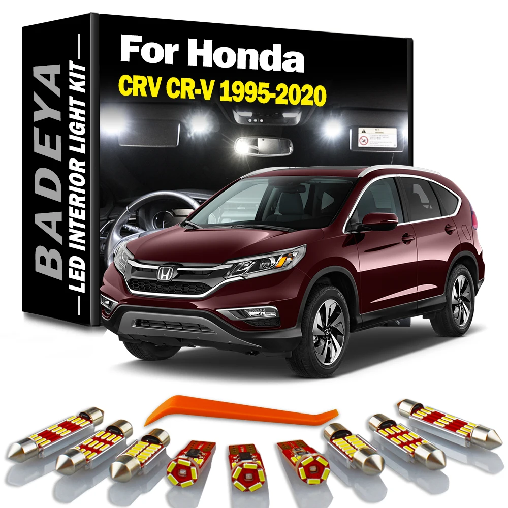 BADEYA-Luz LED Canbus para coche, accesorios de iluminación Interior para matrícula, para Honda CRV CR-V 1995-2020