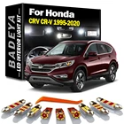 BADEYA Canbus для Honda CRV CR-V 1995-2020, автомобильное светодиодное интерьерное освещение, купольное освещение, номерной знак, комплект освещения, аксессуары для освещения