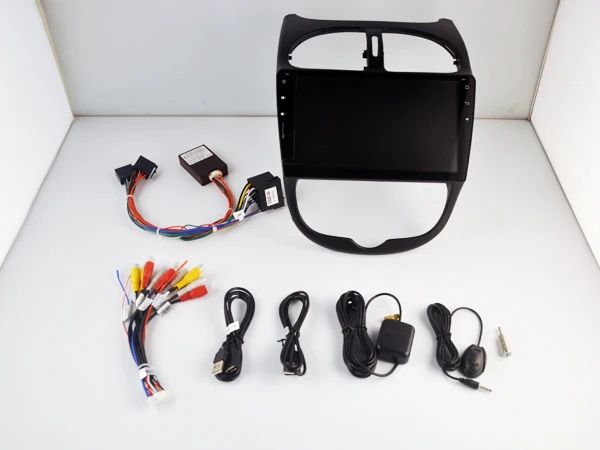 Автомагнитола RoverOne с GPS для Peugeot 206 206CC 206SW Android 10 Восьмиядерный процессор сенсорный