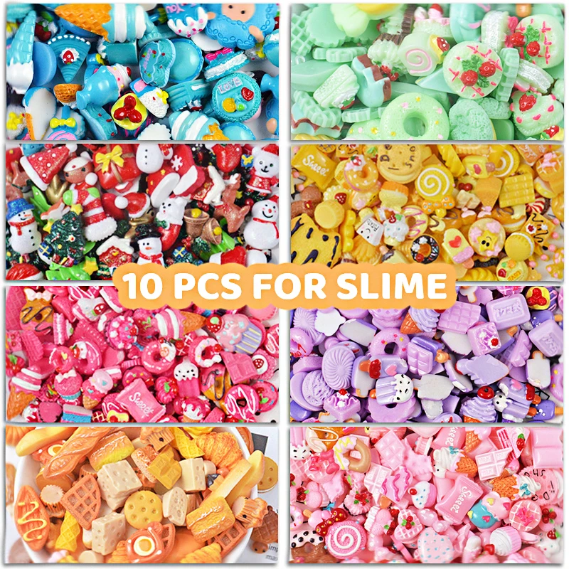 10 штук пакет смолы клеевые подвески для слизи Сделай Сам дополнение наполнитель