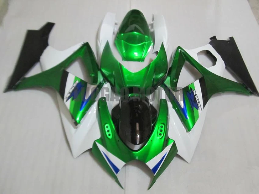 

Injection free custom motorcycle fairings kit for green white black SUZUKI GSXR1000 body kits GSXR 1000 2007-2008 07-08 Bodywork