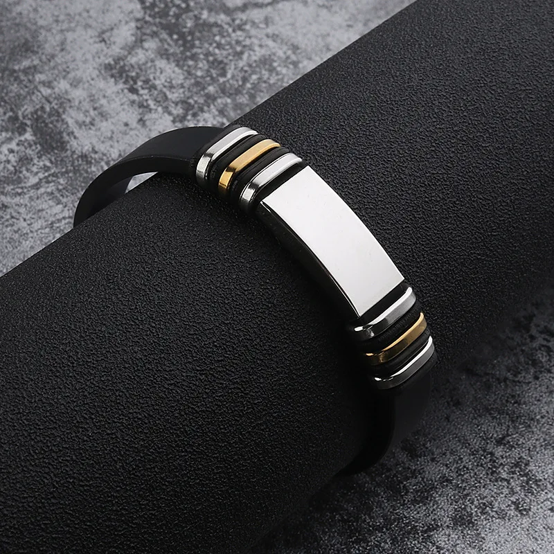 Прямая поставка распродажа европейский модный браслет из нержавеющей стали с