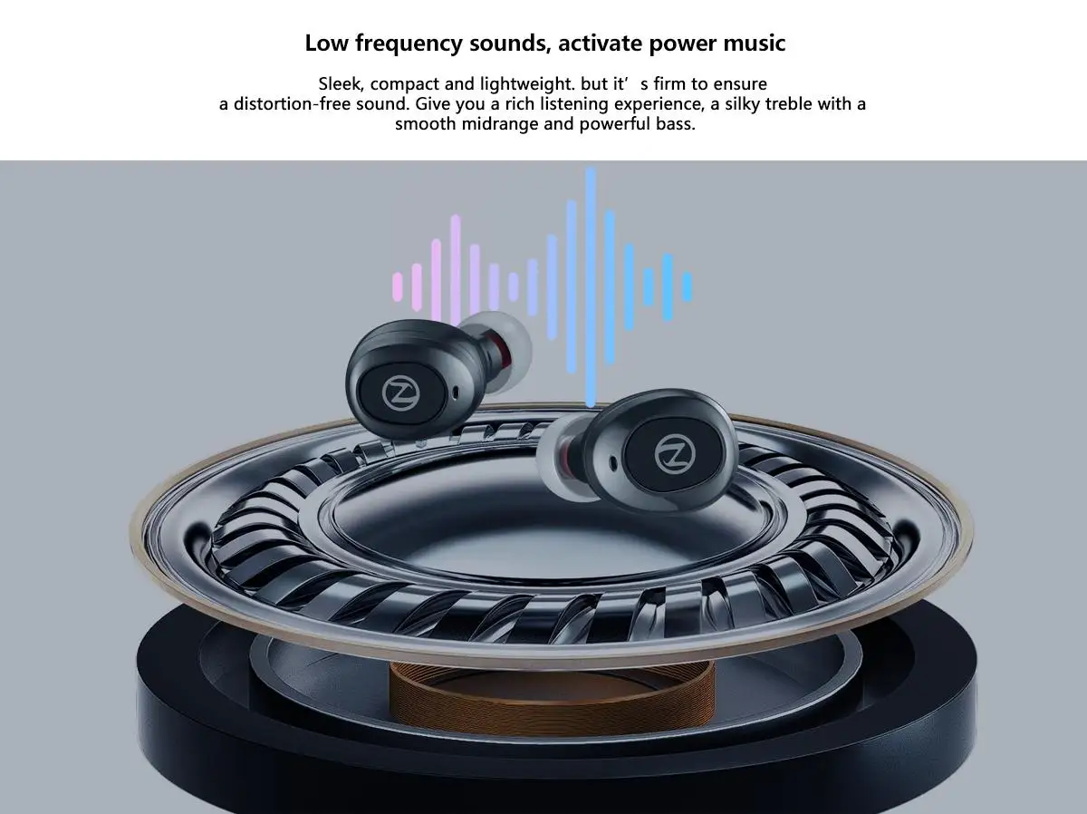 Zeblaze Zepods, беспроводные наушники, bluetooth 5,0, глубокий бас, стерео, Earbus, вращение на 360, тип-c, зарядка, шумоподавление с микрофоном