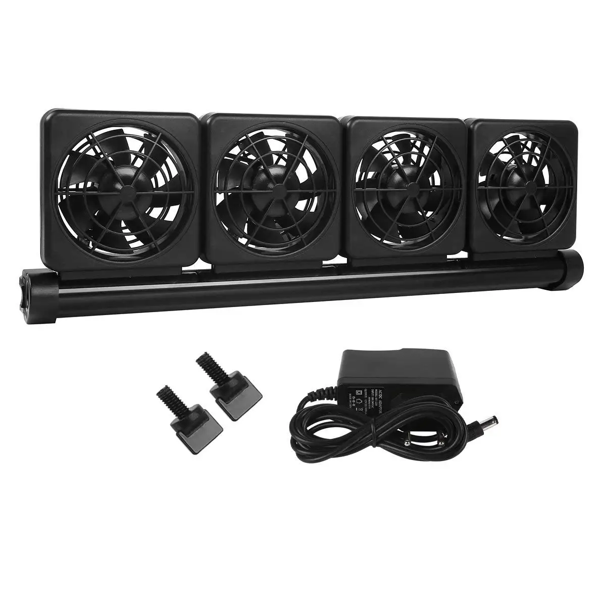 

Practical Aquarium Adjustable Cooling Fans for Fish Tank 100-240V 4 head (EU Plug)
