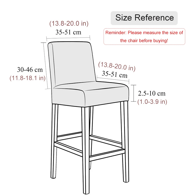 Жаккардовый чехол на стул эластичный из спандекса маленький размер для