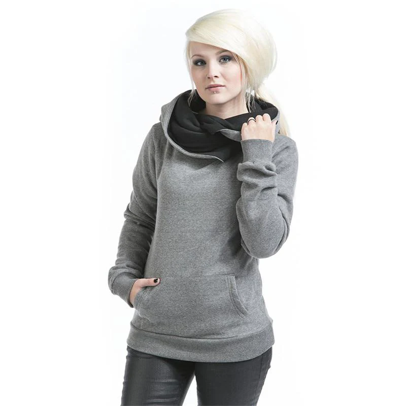 

New Ladies High-Neck Sweater Suit Solid Color Cotton Casual Wearing