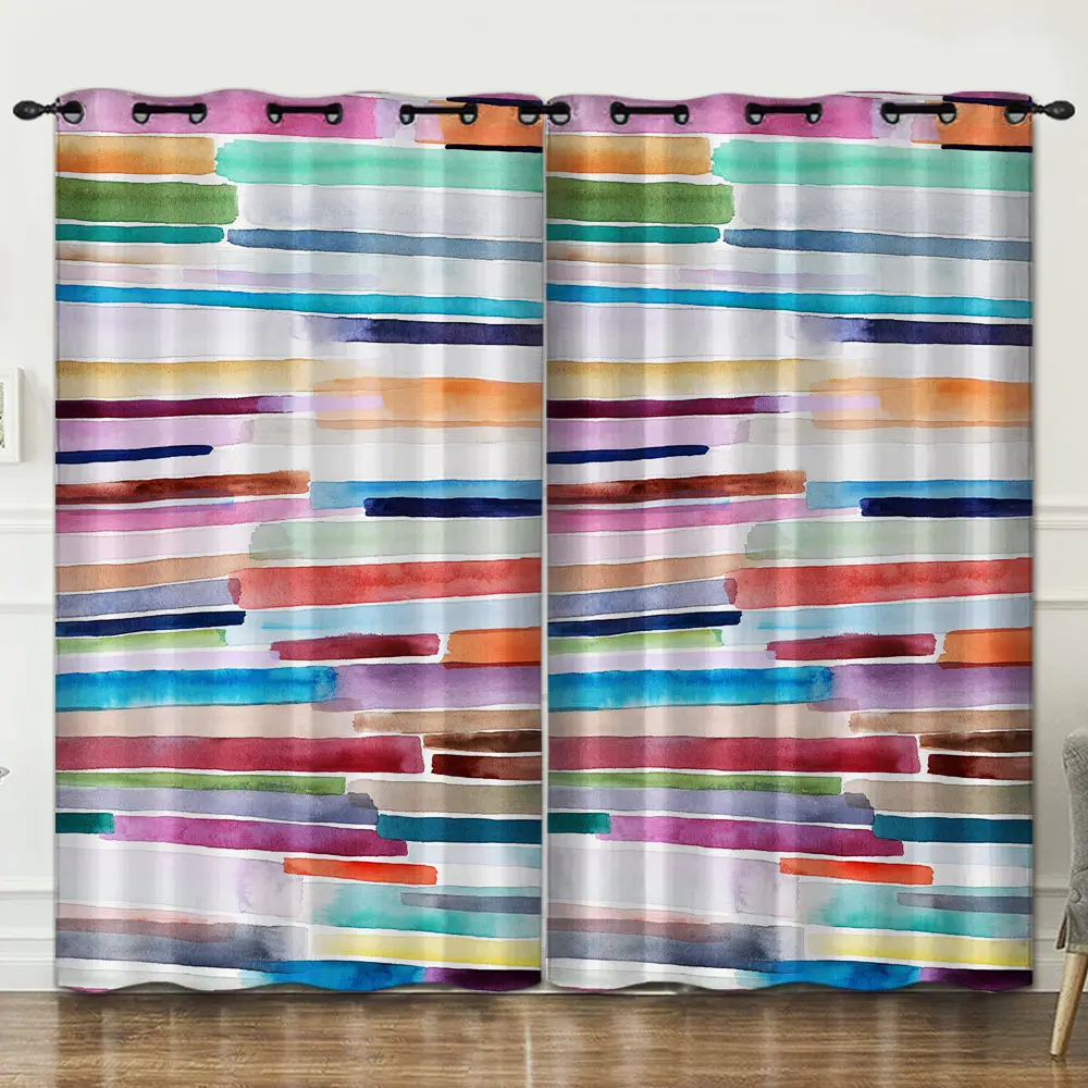 

color block bedroom living room decoration curtain background decoration cloth pink curtains luxury