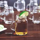 Мини-бокал для виски, прозрачный хрустальный бокал для вина с ручка бар, клубной вечеринки, водки, спиртных напитков, подарки, 3 размера