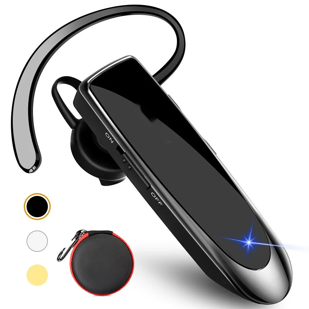 

Bluetooth 5.0 Wireless Headset Earbuds Earpiece with Mic Mini Handsfree Earphones 24Hrs Headphones for iPhone xiaomi