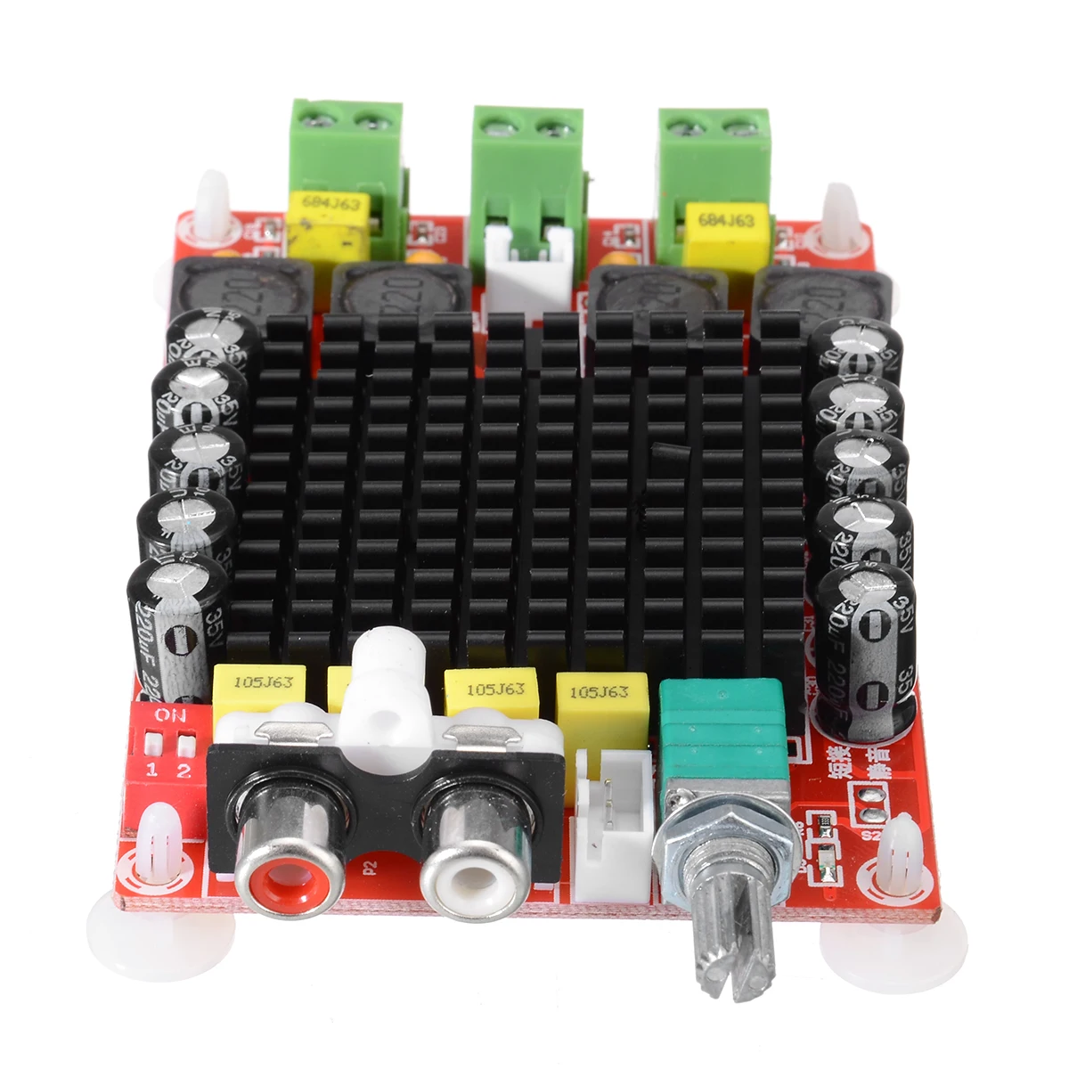 1 шт. Высокая мощность TDA7498 динамик Цифровые усилители XH-M510 2x100 Вт Класс D аудио стерео цифровой усилитель мощности доска DC 14-34 в