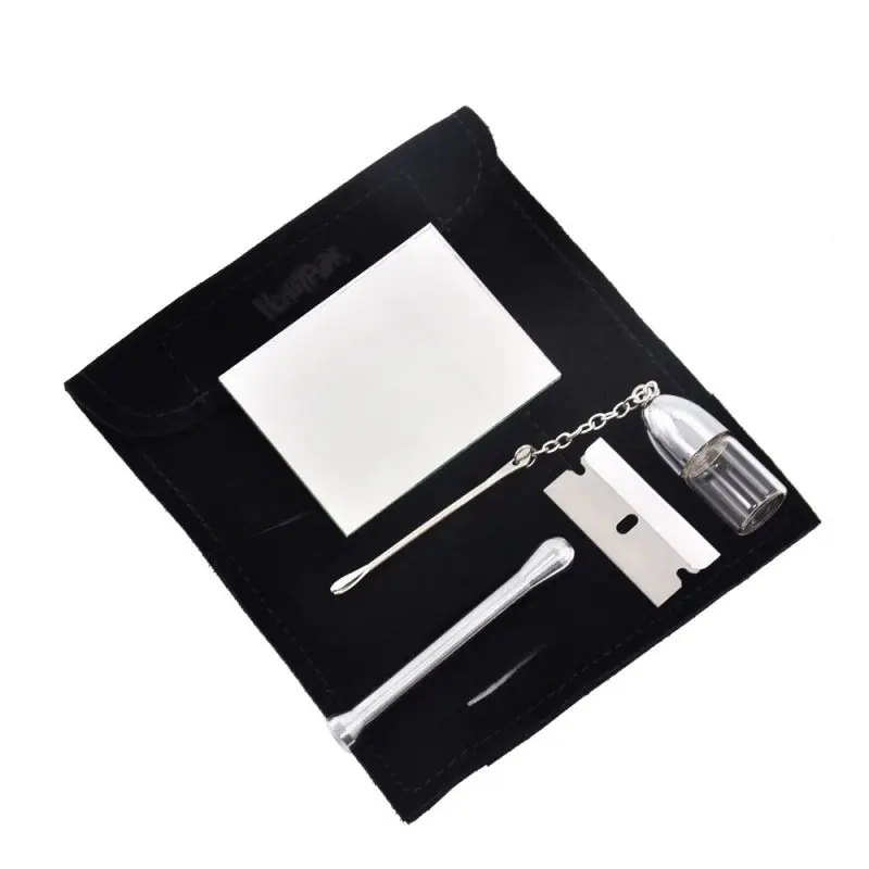 

Sniffer пуля Snorter нюхательный инструмент соломы гудок Гувер дымовой трубы Портативный курение табак комплект светло-коричневые замшевые чехол