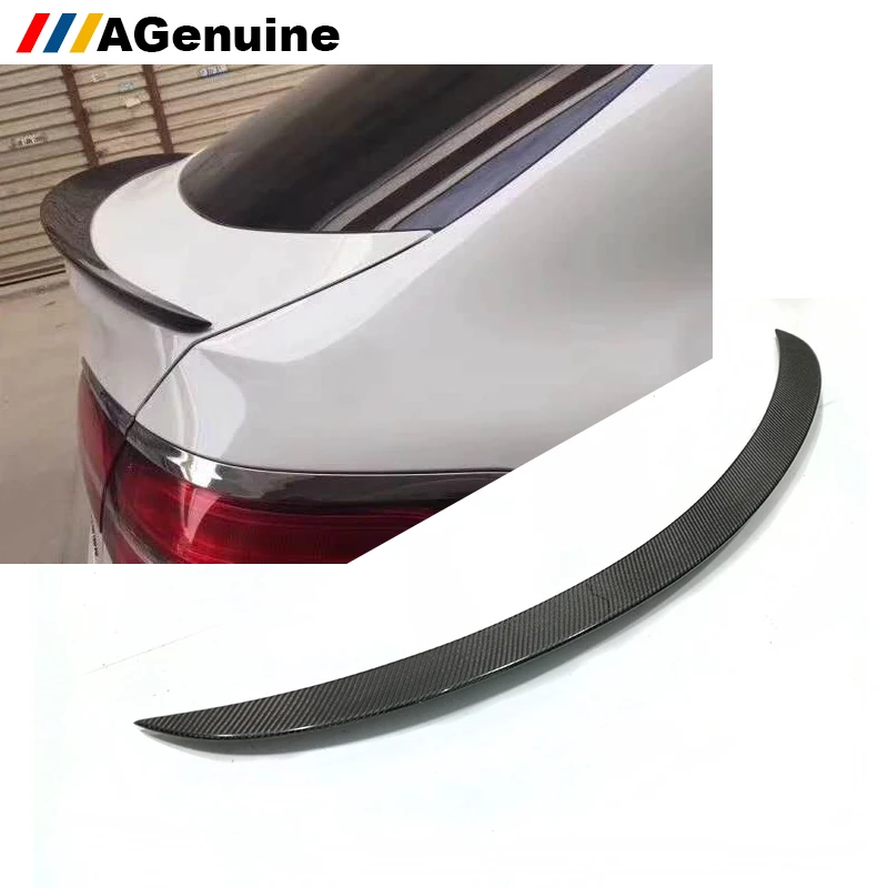 

AG-P style high polish rear boot lip real carbon fiber rear trunk lip spoiler wing for Mercedes-Benz GLC Coupe