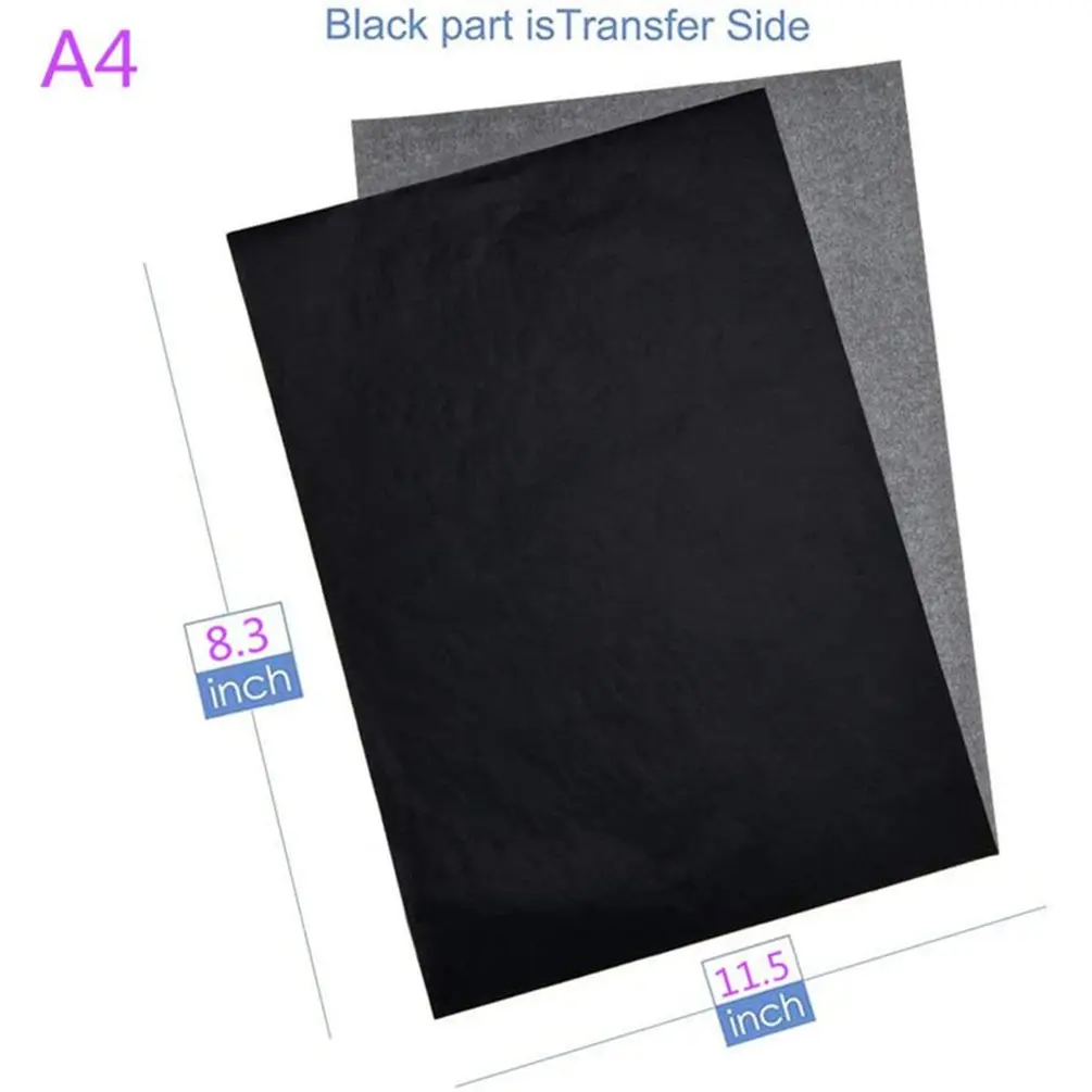 

100 PCS of A4 Carbon Paper Carbon Paper Transfer Paper Erasable Tracing Paper Art Paper Office Painting Accessories