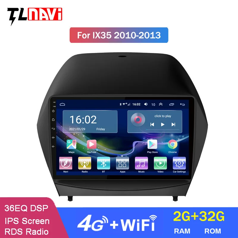 4G LTE 2G RAM 9 дюймов Android 10 автомобильное радио DVD плеер для Hyundai Tucson IX35 2010-2013 GPS