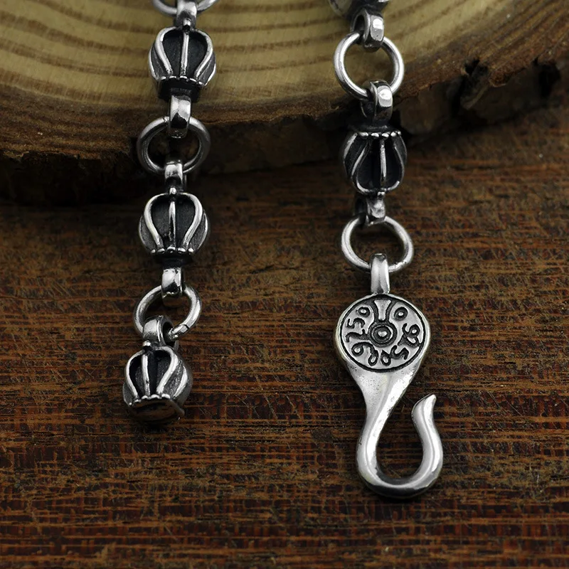 Браслет с шармами в виде короны для мужчин и женщин винтажный браслет из тайского