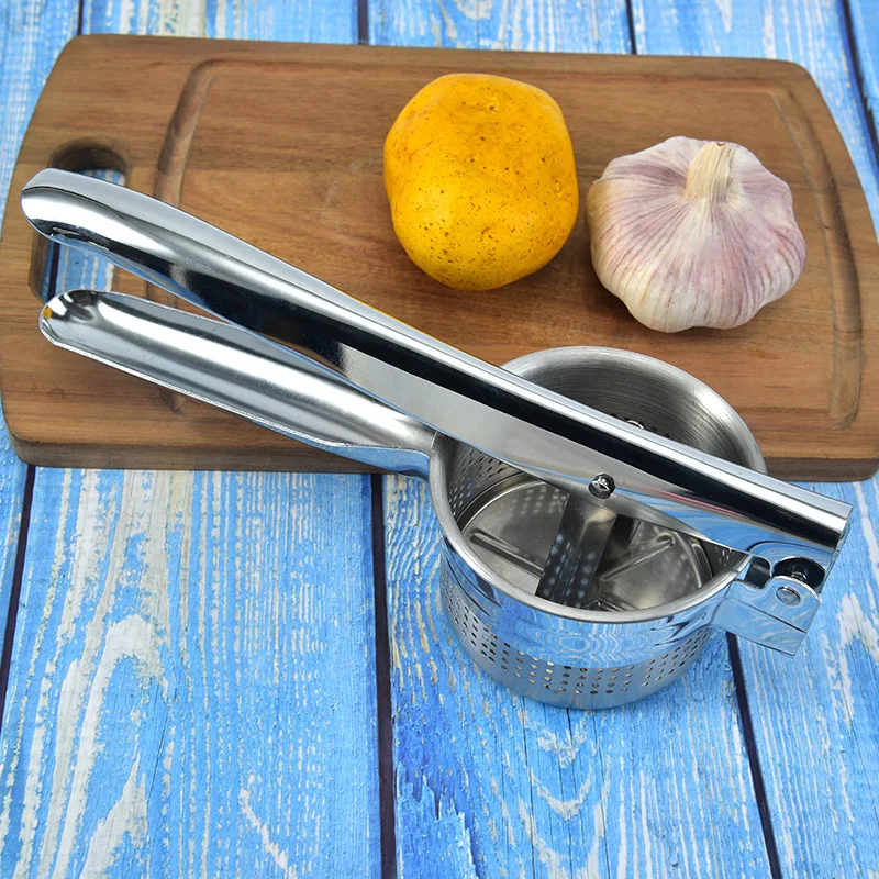 stainless steel manual juice press potato press potato press garlic press kitchen gadgets kitchen gadgets and accessories free global shipping