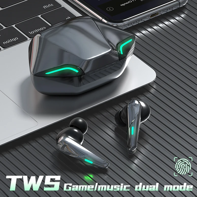 

Игровые/Музыкальные двухрежимные наушники TWS 5,0, Bluetooth-совместимые наушники, беспроводные наушники, спортивные стереонаушники Водонепрониц...