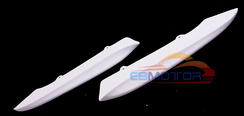 Окрашенный Стекловолокно Задний бампер боковой сплиттер спойлер расширения 1