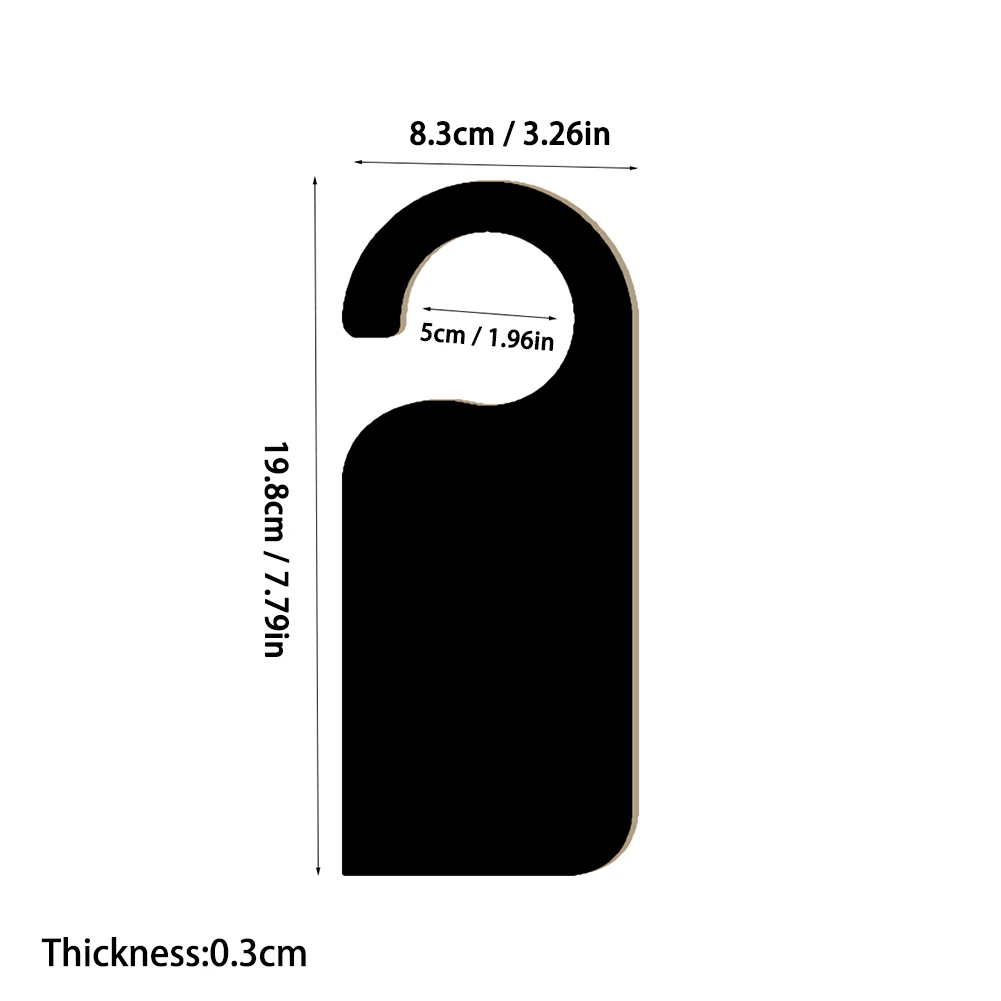 6 шт. деревянные дверные знаки вешалка мини двухсторонняя деревянная доска для