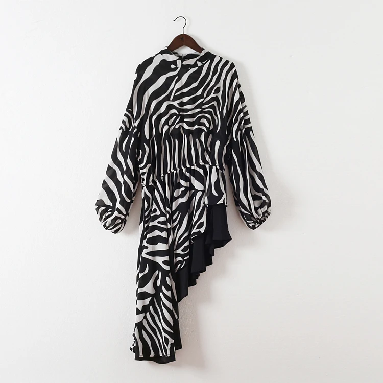 Весенние плиссированные рубашки с асимметричным подолом и рюшами женские