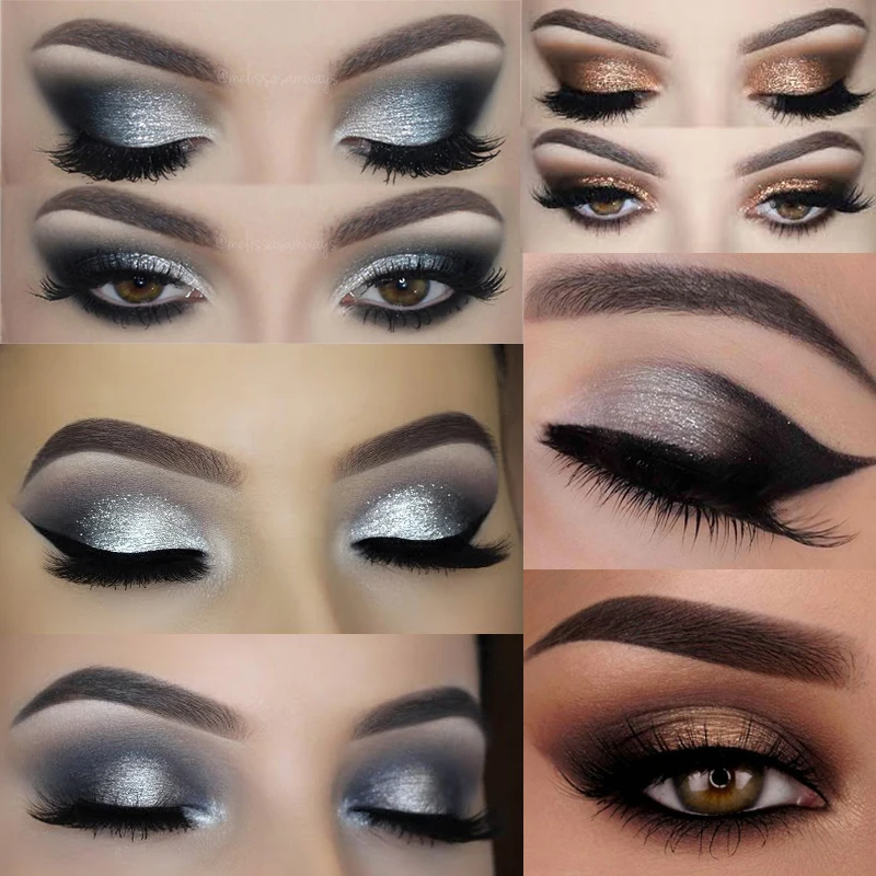 

3 Colors Women Eye Shadow Palette Smokey Matte Shadow Palette Waterproof Glitter Eyeshadow Makeup Cosmetics Tools Eyeshadow