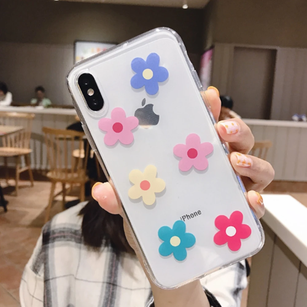 Противоударный цветочный чехол для телефона iPhone 11 Pro X XR XS MAX 6 6s 7 8 Plus чехлы