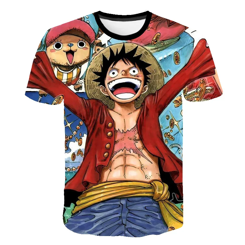 

Children's Tshirt Children for Boys a Boy Girls Kids Kid's Shirts Child Baby Toddler New One Piece Luffy Tee Tops Clothing Short