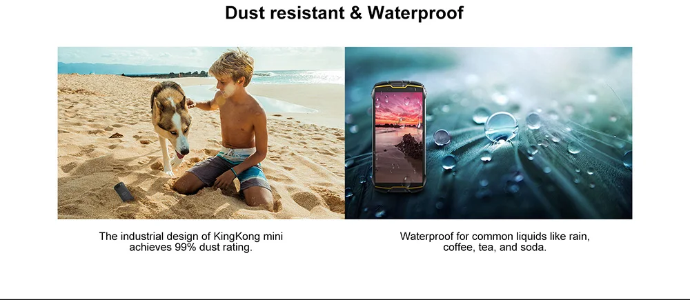 Cubot KingKong MINI IP68 Водонепроницаемый " QHD+ 18:9 экран прочный телефон 2000 мАч 4G Dual-SIM 3 ГБ+ 32 ГБ Android 9,0 двойная задняя камера