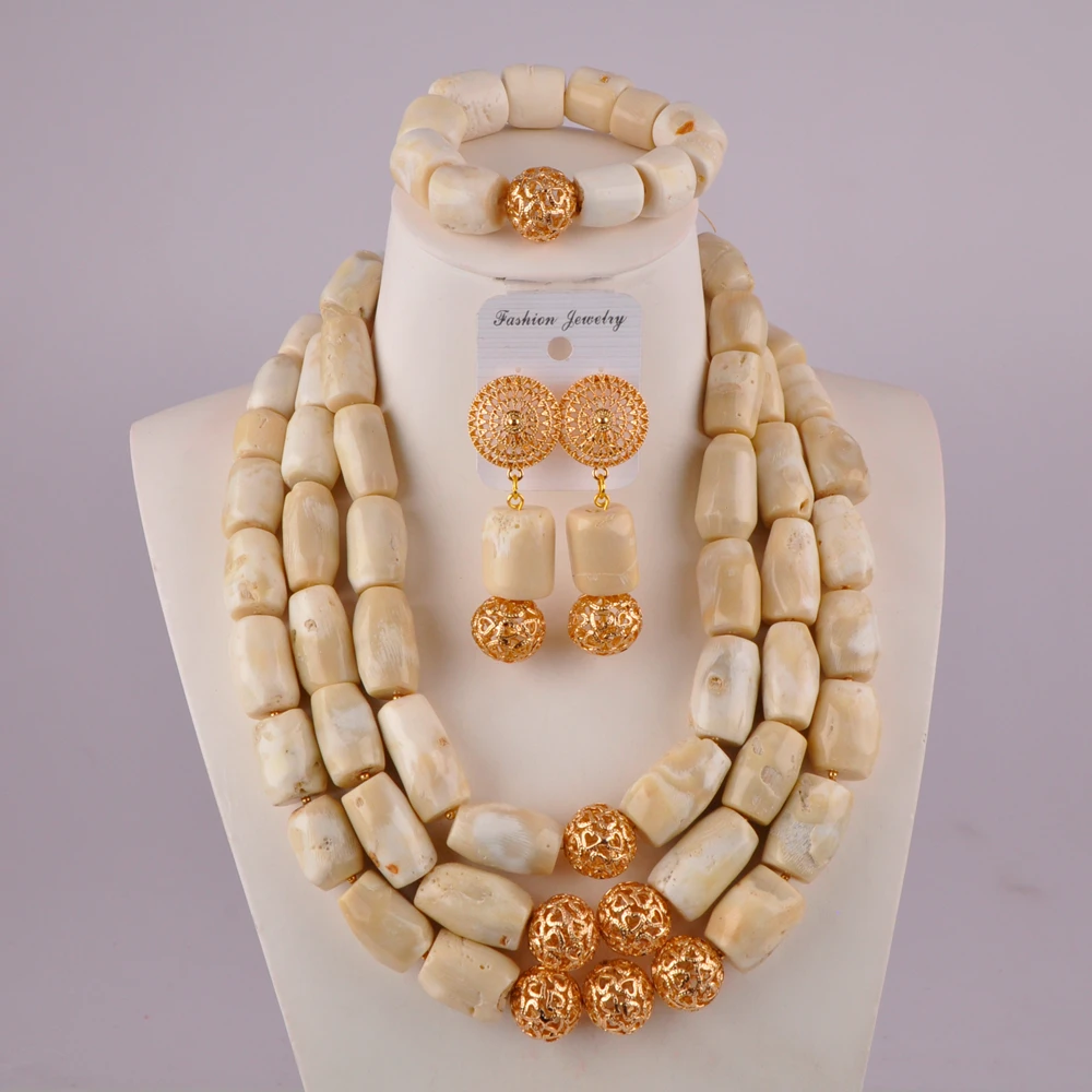 

Стильное Африканское Ожерелье Коралловый Набор нигерийские Свадебные белые коралловые бусы ювелирный набор C21-29-01