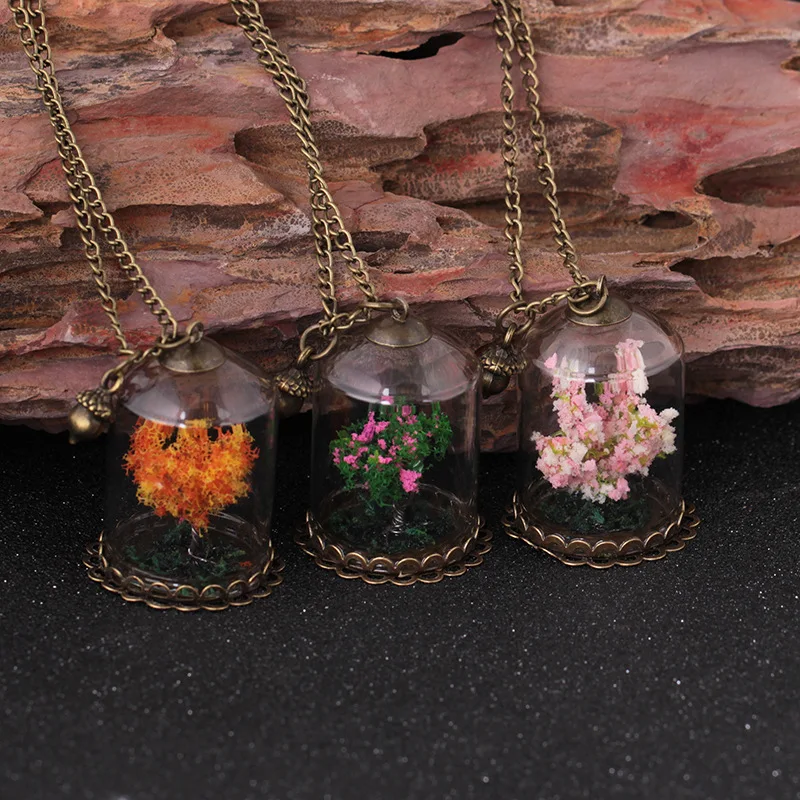 Женское и мужское винтажное ожерелье ручной работы с подвеской в форме цветка