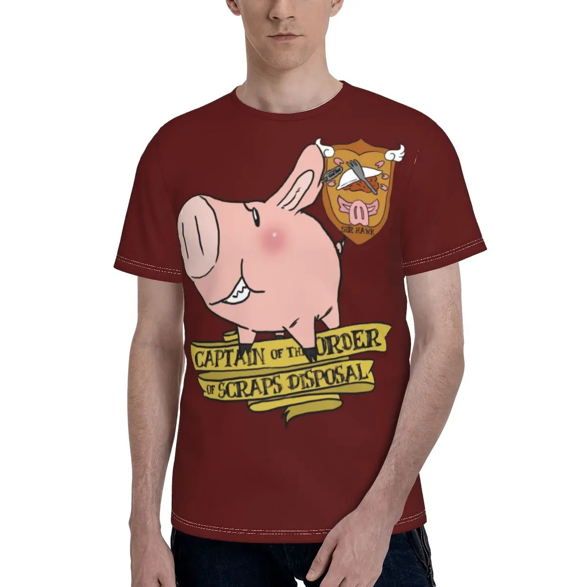

Sir Hawk Captain Of Scraps Disposal 224 Tshirt Seven Deadly Sins Awesome Polyester Short-Sleeve T Shirt Graphic Beach T-Shirt
