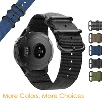premium nato nylon strap 22mm watch band for garmin garmin fenix5plus fenix5 fenix 6 forerunner935 945 replacement band