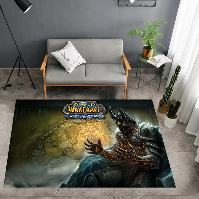 Мультфильм игры World Of war WOW карта Напольный Коврик придверный коврик квадратный