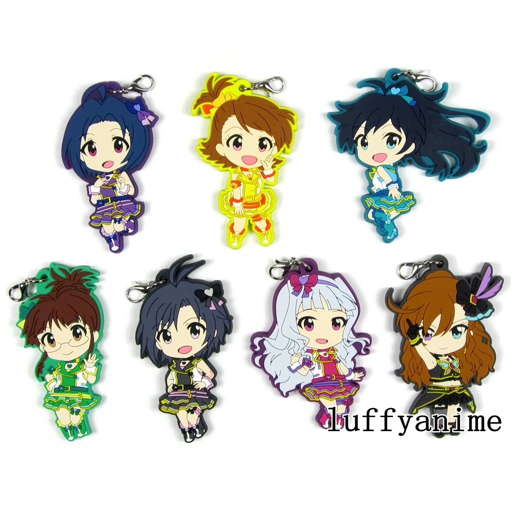 Идол мастер миллион живой! Резиновый брелок-подвеска в виде талисмана кикучи