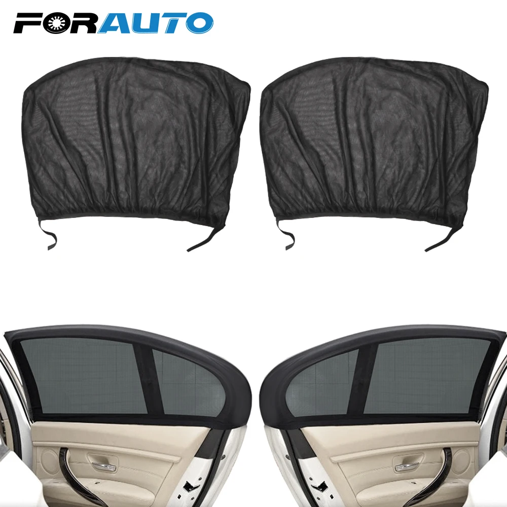 FORAUTO 2 шт. покрытие для окна автомобиля авто боковое заднее окно Солнцезащитный
