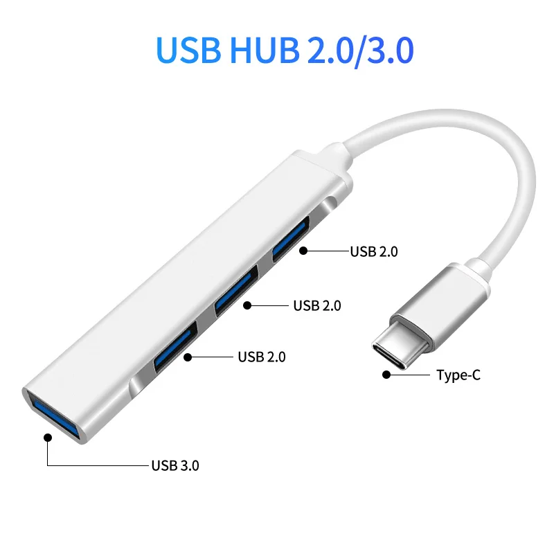 fonken usb hub тип c 31 адаптер 4 порта usb разве