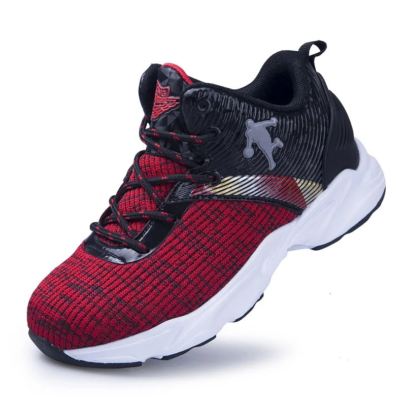 Баскетбольная обувь для мальчиков высокое качество мягкая Нескользящая детская