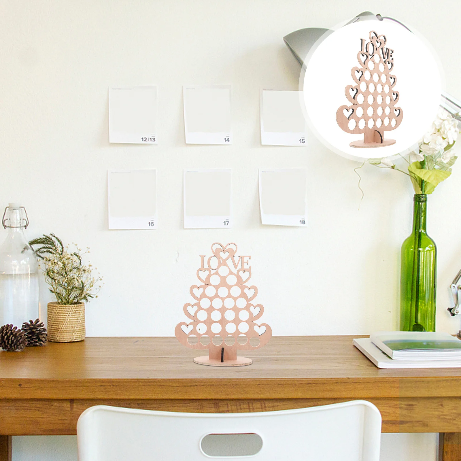 

1 шт. Рождественская подставка для шоколада, деревянная подставка для шоколада, подставка для шоколада