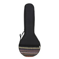 25in 4 strings banjo bag ethnic style ukulele tote case cotton backpack musical instrument accessory
