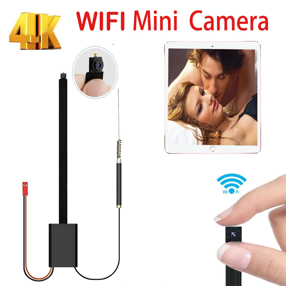 DIY Portable WiFi IP Mini Camera P2P 4K Videcam Wireless Micro Webcam Camcorder Video Recorder Support Remote View APP Hidden