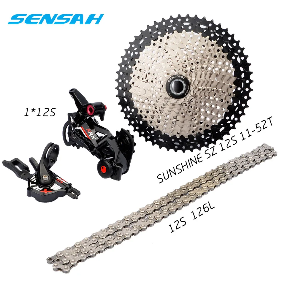 set 1 SENSAH 12 Скоростей 12s велосипедный, переключения M8100 M9100 кассета 11-52T переключатель Звездочка колеса велосипеда MTB - Цвет: set 1