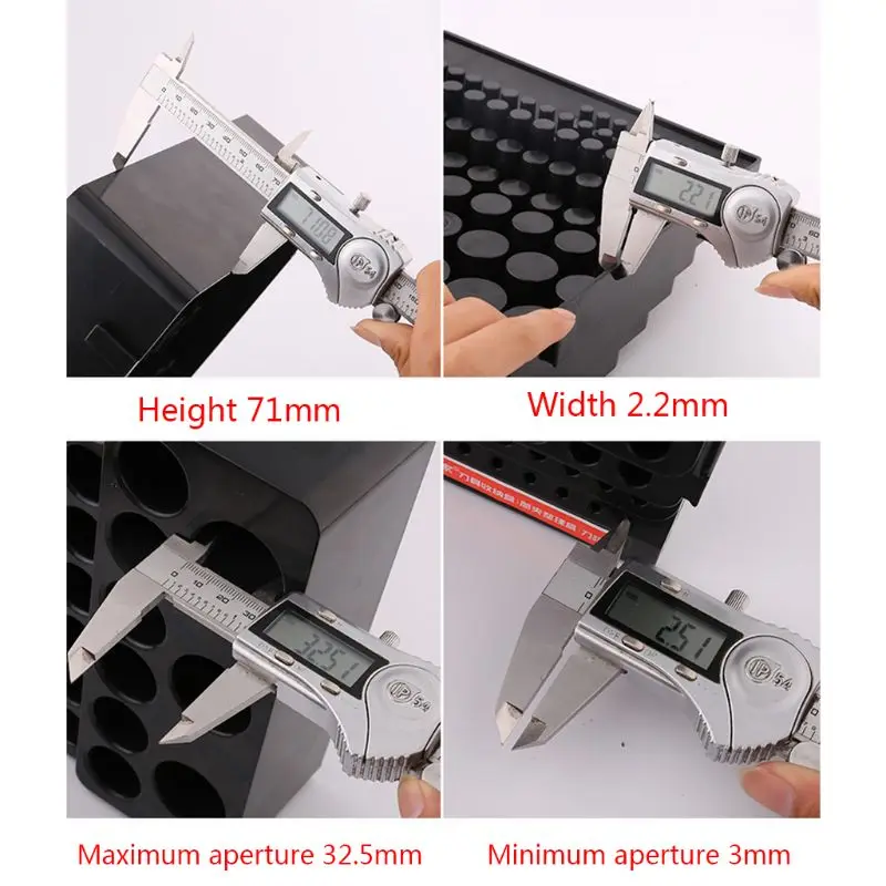 Black Drill Bit Storage Box Milling Cutter Drill Finishing Holder Organizer Case 95AA