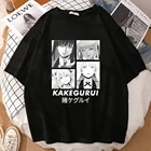Футболка женская с принтом аниме Kakegurui, свободная Удобная дышащая Повседневная рубашка в стиле хип-хоп с коротким рукавом и графическим принтом