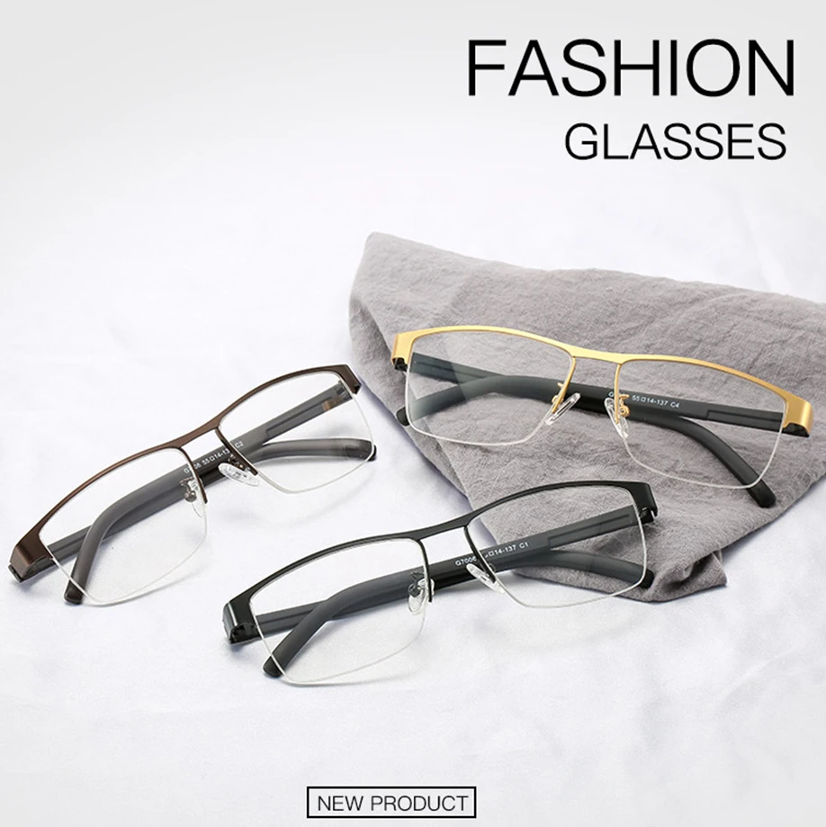 

ELECCION Man's Spectacles Frame 2020 Metal Frame TR90 Temple Full Myopia Optical Clear Lens Fashion male Prescription Eyewear