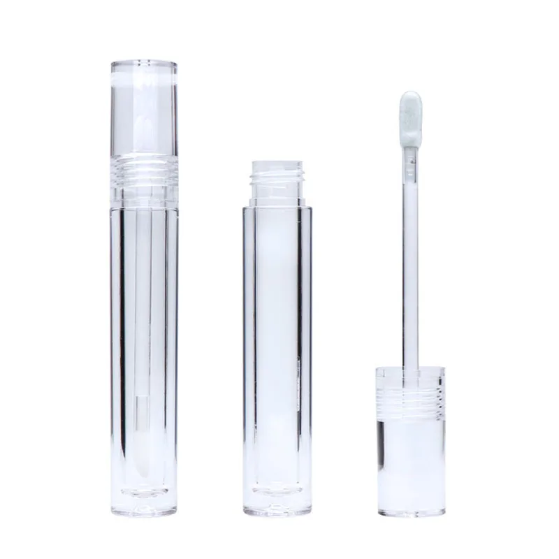 30pcs Empty Lip Gloss Tubes 5 ml Transparent Lip Gloss Containers Clear Refillable Lipstick Container Lip Balm Bottles c067